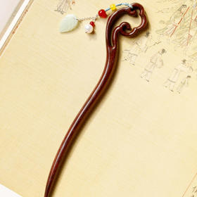 【青山特惠】小叶紫檀【清云】发簪 s20