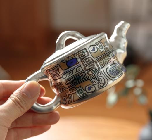 拾物观心·掐丝满花鎏银茶器，极具东方雅致，爱茶人的心头好 商品图0