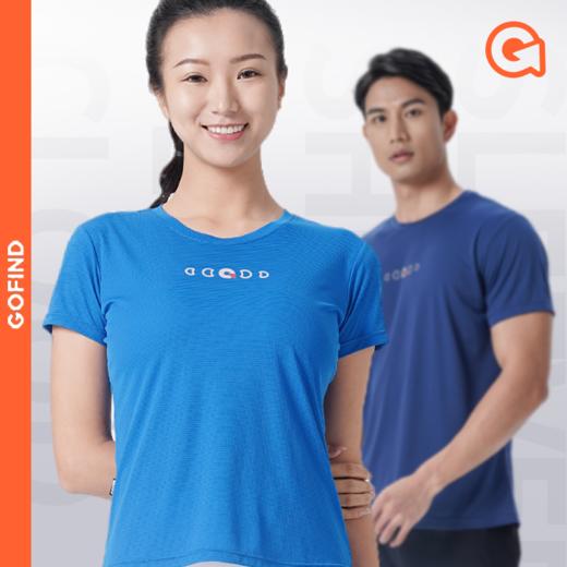 【价值189元|可积分兑换】果凡男女款跑步速干不粘身短袖 创意LOGO款GTB11163/GTB12164 商品图0