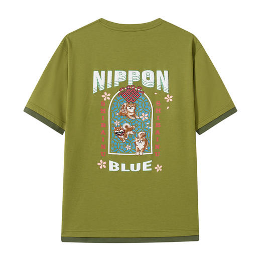 ONIARAI/鬼洗26春季新品棒系列假两件来柴短袖T恤男 N840299 商品图4