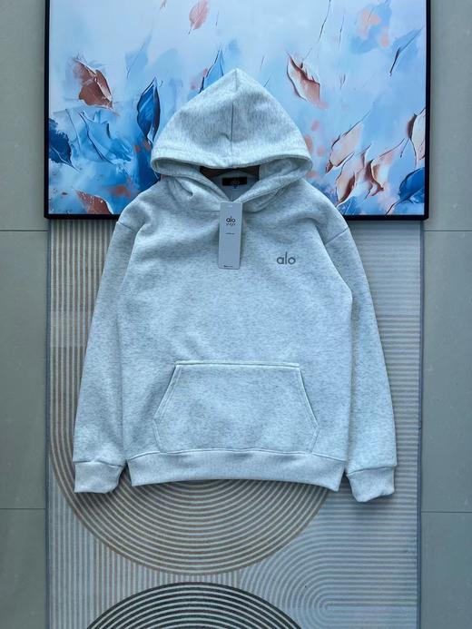 D012249高克重定织抓绒面料双色可选重磅抓绒连帽卫衣 商品图8