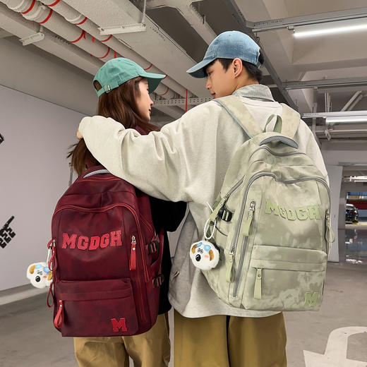 春节不打烊【畅享潮流❗️全能百搭】新款书包女韩版ins工装潮酷情侣背包大容量初高中学生百搭双肩包。jc 商品图1