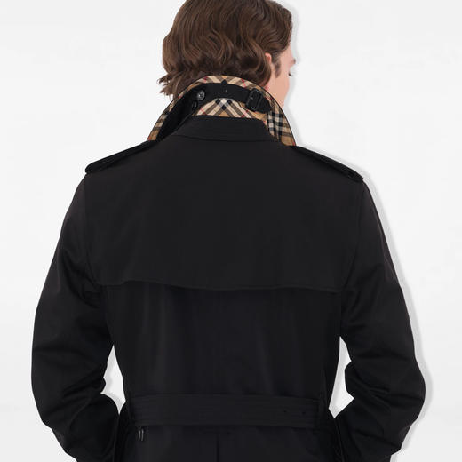 【二】BURBERRY 巴宝莉 男士肯辛顿版型 – 短款 Heritage Trench 风衣 黑色 8079389 A1189 商品图2