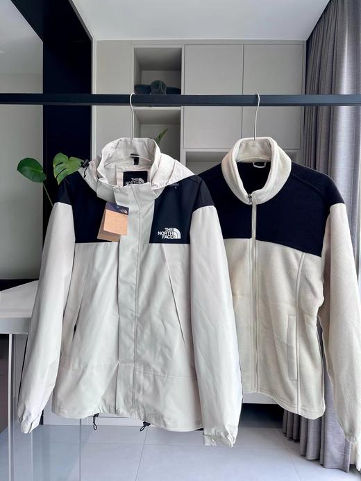 D012274拼接四色连帽三合一外套夹克冲锋衣 商品图7