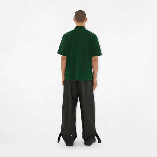 BURBERRY 巴宝莉 男士马术骑士徽标刺绣棉质短袖polo衫 绿色 8083601 B8636 商品图5