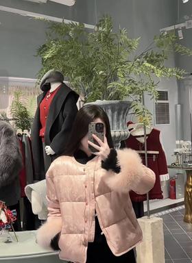 【门店同款】ENJOY冬季“暖冬雅致”月酿胭脂中式羽绒外套 167993235