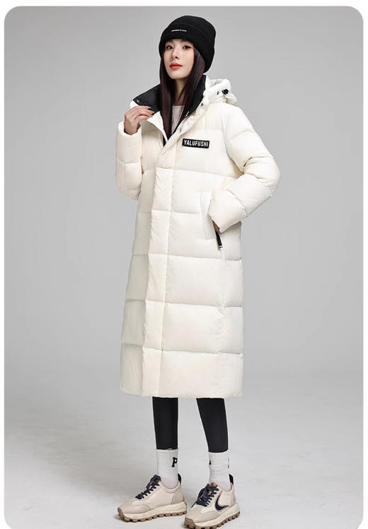 卉遇暖燚绒长款情侣羽绒服HY-25 商品图4