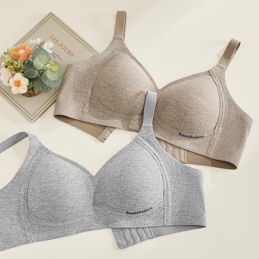 【超值69元2件！】秋冬果冻胶条软支撑无痕内衣 反重力提拉 爆改下垂胸 秋冬磨毛暖融融 轻薄固定杯 不显臃肿 5色可选 商品图3