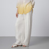 【林栖设计小店】简叙素影|天丝亚麻白色压褶垂感2026春新款宽松阔腿裤子1961081 商品缩略图4