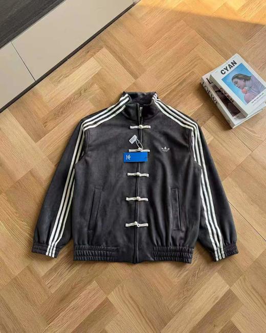 D012245蛇年限定新中式国风唐装麂皮立领外套 商品图11