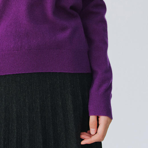 东黎 • 复苏的呼吸 小山羊绒女士V领套衫 6003 商品图11