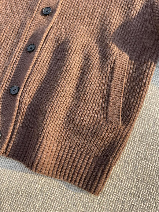 122-1 排他性独家圆正 小禾 专用牦牛绒 两用翻领针织开衫 商品图12