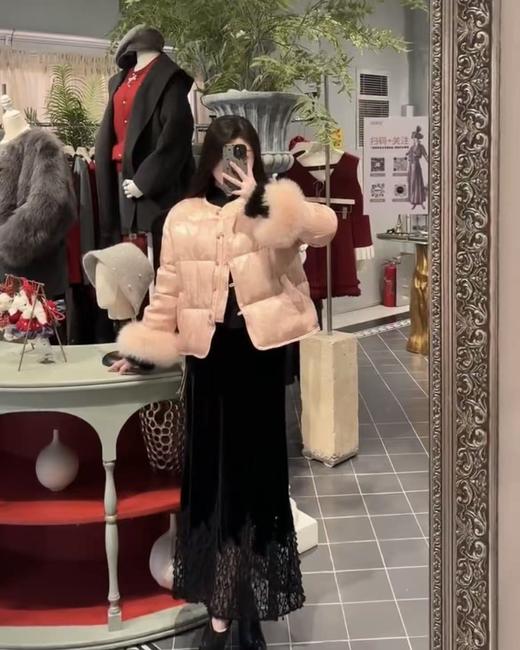 【门店同款】ENJOY冬季“暖冬雅致”月酿胭脂中式羽绒外套 167993235 商品图2