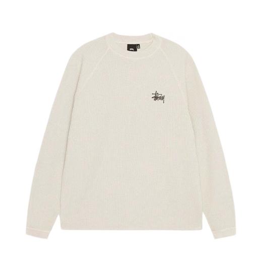 D012263字母logo情侣圆领华夫格长袖卫衣 商品图5