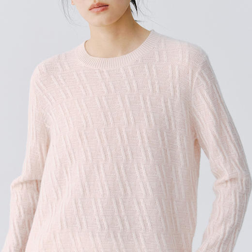 东黎 • 复苏的呼吸 山羊绒绞花套衫 6143 商品图3