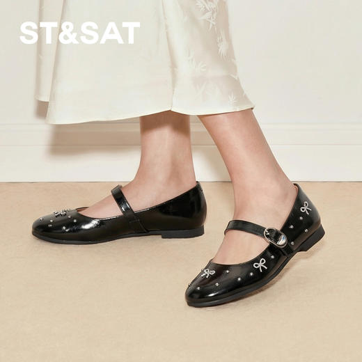 星期六26春新款蝴蝶结软糖玛丽珍SSE1111063 商品图5