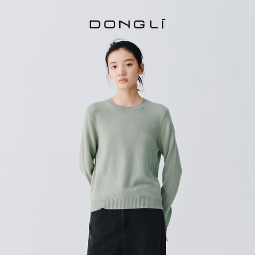 东黎 • 复苏的呼吸 小山羊绒女士圆领套衫 6002 商品图4