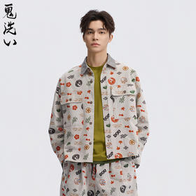 ONIARAI/鬼洗26春季新品棒系列好运纹样满印外套休闲男 N340248