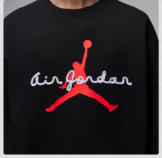 NIKE耐克男子卫衣2026春季字母印花运动休闲针织套头衫IF1846-010 商品图2