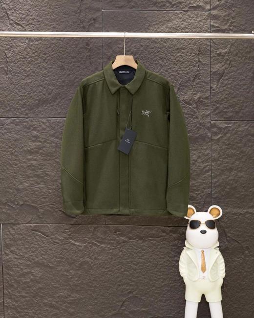 F012216新款男款商务羊毛外套羊绒翻领商务夹克外套 商品图4