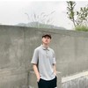 F012223春夏四条纹下摆小开叉纯棉短袖POLO衫男女同款 商品缩略图6