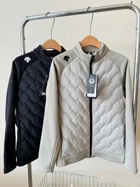 D012273时尚休闲百搭保暖轻量拼接立领羽绒服