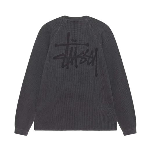 D012263字母logo情侣圆领华夫格长袖卫衣 商品图4