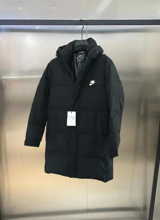 D012247高蓬松90白鸭绒连帽情侣长款羽绒服 商品图1