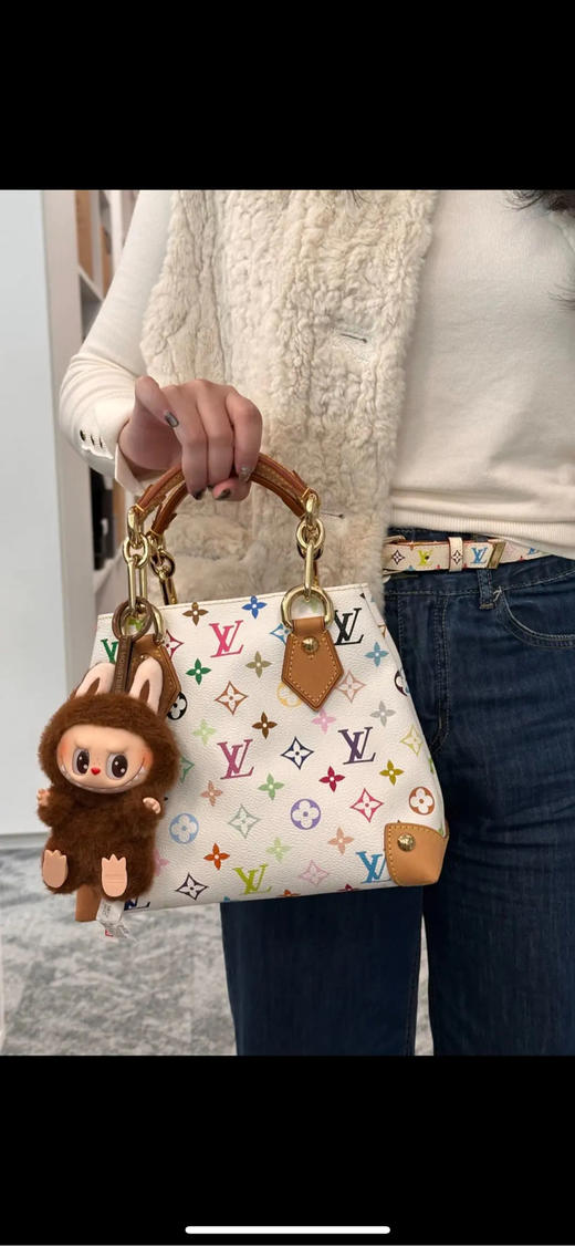 LV 中古 白三彩 薇薇安 手提包 商品图3
