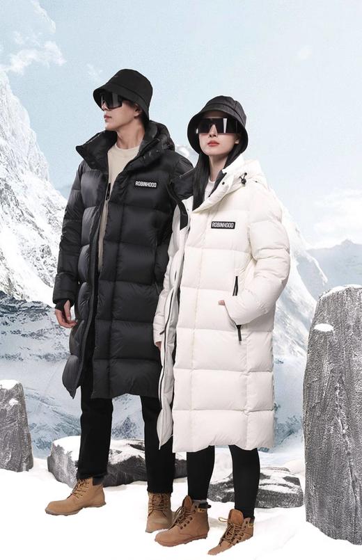 卉遇暖燚绒长款情侣羽绒服HY-25 商品图1