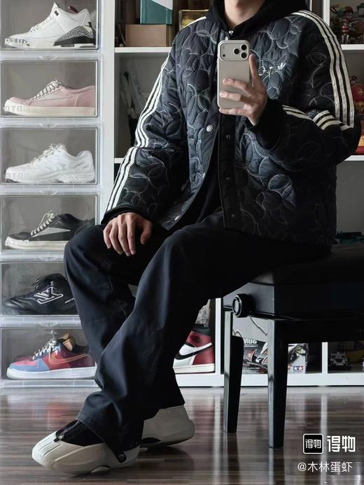 D012244男女同款叠穿单品保暖运动条纹舒适棉服 商品图11