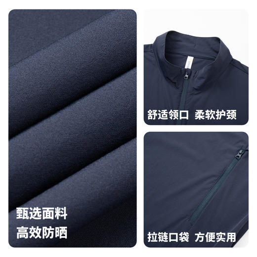 【防紫外线&防水】圣得西2026年夏季防晒衣男女通用立领拉链外套 商品图4