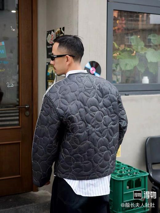 D012244男女同款叠穿单品保暖运动条纹舒适棉服 商品图5