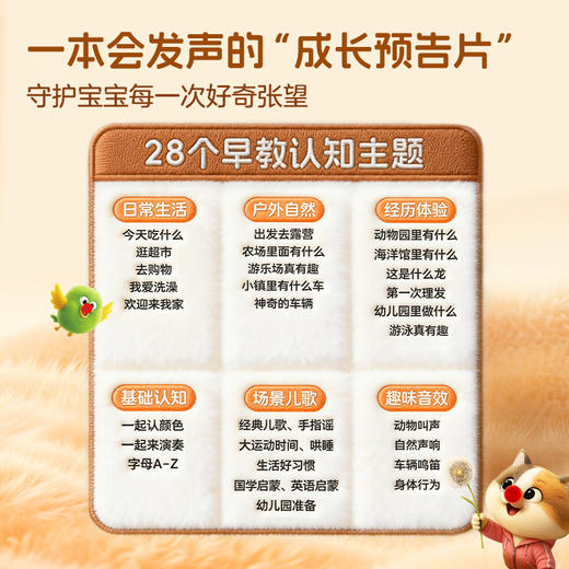 红鼻子点点系列 《早教认知发声书》&《睡前故事发声书》0-6岁儿童启蒙 早教启蒙认知 商品图1