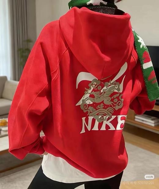 26SS马年限定新年款加绒加厚连帽卫衣 Z-15809 商品图3