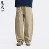 ONIARAI/鬼洗26春季棒系列招财猫水洗宽松廓形弯腿长裤男 26N4402 商品缩略图1