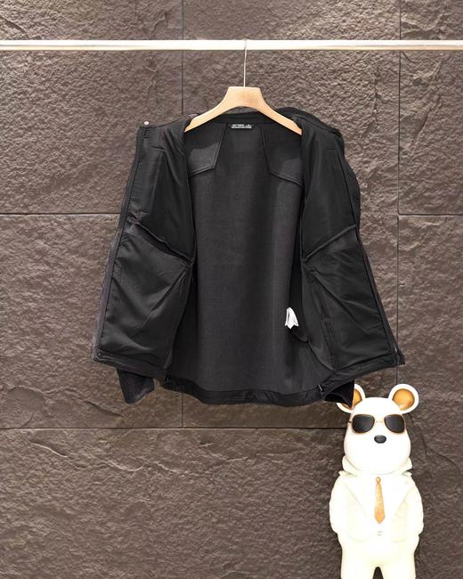 F012216新款男款商务羊毛外套羊绒翻领商务夹克外套 商品图5