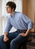 F012218男士内搭衬衣纯色长袖棉质牛津纺衬衫 商品缩略图7