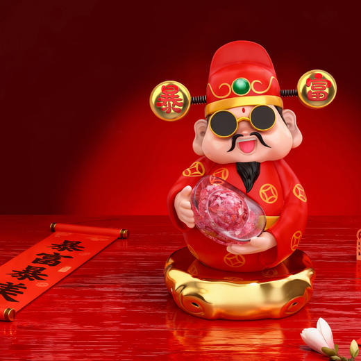 【成都印钞】碎钞小财神摆件 商品图3