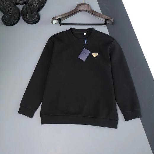 F012226新款春季胸前字母logo两色圆领卫衣男女同款 商品图7