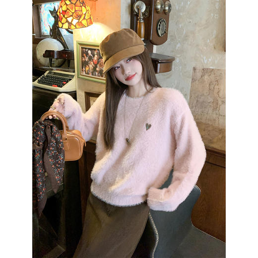 <曾小咸推荐>现货秒杀 ！微信超特价！韩系水貂绒毛衣 日常199.99 立减110 秒杀89.99！！ 商品图4