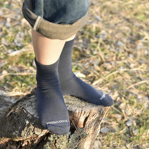 日单三双装日单76%四季款百搭美利奴羊毛袜中筒男女通勤户外速干防臭 商品图1