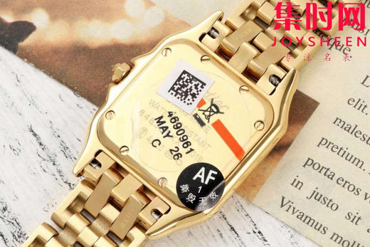 与豹同行 一跃入心 AF卡地亚猎豹系列 贝母面 中号表盘尺寸：27×37mm 女士腕表 商品图5