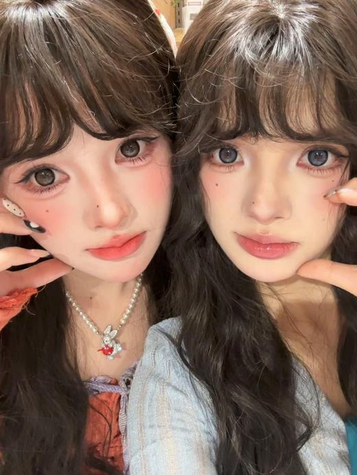 AnSerua 焦糖淡咖啡 棕/克莱因宝宝蓝 14.2mm 含硅水凝胶 年抛 商品图0