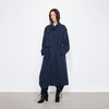 NUTH海军领结廓形宽松长款风衣外套女 可拆卸腰带 商品缩略图4