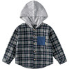 棉花堂春款格纹连帽童装衬衫外套-FD61073 商品缩略图11