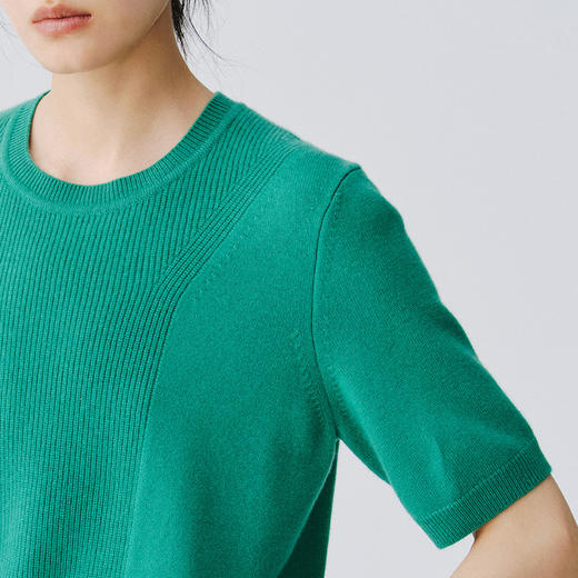 东黎 • 复苏的呼吸 小山羊绒女士圆领半袖 6057 商品图14