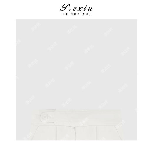 04-3潘依绣丁丁宠粉韩系简约纽扣立体剪裁长裤牛仔裤Q1600 商品图2