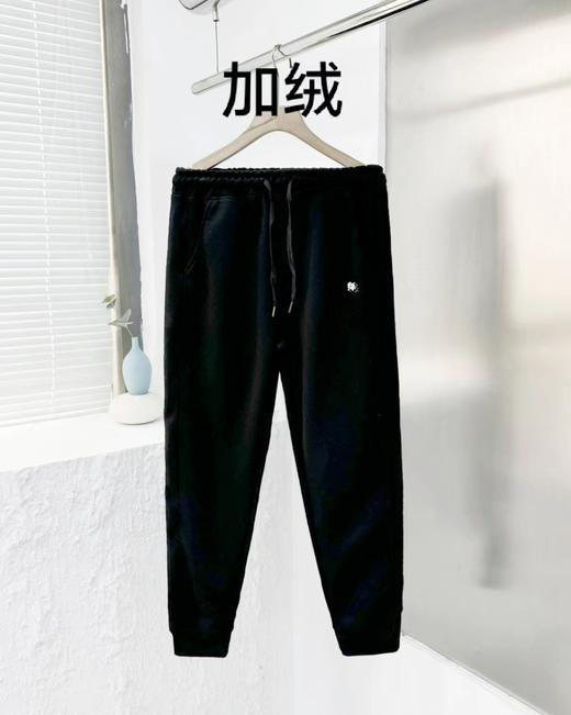 D012260银狐绒抽绳松紧腰运动休闲束脚华棉卫裤 商品图0