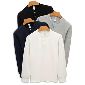 岸纾 加厚莫代尔长绒棉空气层亲肤透气T恤（多色） 商品图0